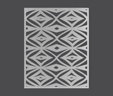 Metal Wall Art - Rug Pattern Metal Sign Cutout