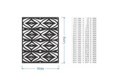 Metal Wall Art - Rug Pattern Metal Sign Cutout