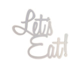 Metal Kitchen Sign - "Let's Eat" - Perfect for  Dining Area
