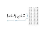 Metal Wall Art Metal Sign "Music Notes Heartbeat"