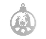 Metal Wall Art - Nativity Ornament Metal Sign Cutout for Home Decor