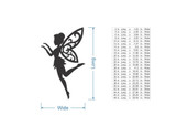 Metal Wall Art Dancing Fairy Cutout - Home Decor