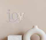 Metal Wall Art - "Joy" Word Cutout for Wall Hanging