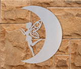 Metal Wall Art - Fairy on Moon: Cutout, Home Decor