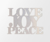 Metal Wall Art Love Joy Peace Sign - Cutout, Home Decor