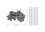 Winter Wonderland Metal Sign - Cutout, Wall Art, Home Decor