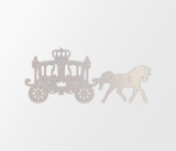 Metal Wall Art Metal Horse Drawn Carriage - Vintage Cutout, home decor.
