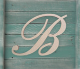 Wooden Letter - Choose from Large or Small sizes, with elegant Cursive style