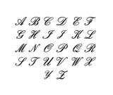 Wooden Letter - Choose from Large or Small sizes, with elegant Cursive style