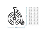 Metal Wall Art: Vintage Bicycle Metal Sign - Metal Cutout for Wall Art