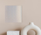 Metal Wall Art: Diamond Plate Fretwork Panel