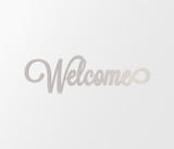 Metal Wall Art: 'Welcome' Wall Art Word - Cutout for Home Decor