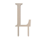 Jess and Jessica Birthday Cake Topper Letter L: Wood Wedding Cake Topper for Birthdays or A