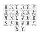 Unfinished Wooden Festive Reindeer Monogram