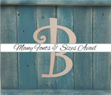 Nursery Wall Letter 'B': Unfinished Decorative Font for Crafts, DIY, Nursery, Kids Rooms, Weddings