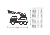 Firetruck Decor: Unfinished Wooden Cutout for Boys