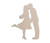 Man and Woman Kissing Wooden Shape Cutout | Wall Art Man and Woman Kissing Wooden Shape Cutout | Wall Art