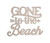 Beach Decor Wall Hanging Word Cutout "Gone To The Beach"