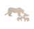 Wooden Lion Family Cutout - Wall Art, Home Decor