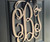Monogram Wreath Wall Decor Door Hanger - Initial Sign