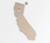 California Home is Where the Heart Is Wooden Cutout California Home is Where the Heart Is Wooden Cutout