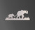 Safari Elephant Metal Wall Art - Metal Sign