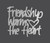 Metal Wall Art Wall Saying - "Friendship Warms The Heart" Metal Wall Art Wall Saying - "Friendship Warms The Heart"