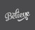 Metal Wall Art Believe Wall Decor Word - Cutout, Home Decor