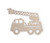 Firetruck Decor: Unfinished Wooden Cutout for Boys Firetruck Decor: Unfinished Wooden Cutout for Boys