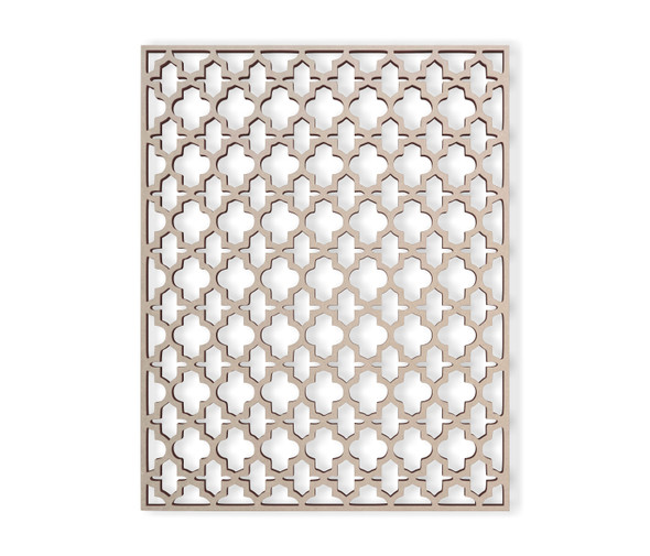 Wooden Aztec Fretwork Panel - Mandala Wall Art for Home Decor