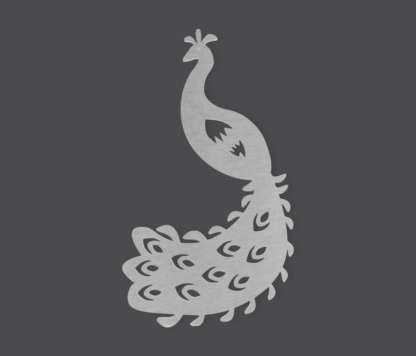 Peacock Metal Wall Art Sign - Exquisite Metal Cutout for Home Decor