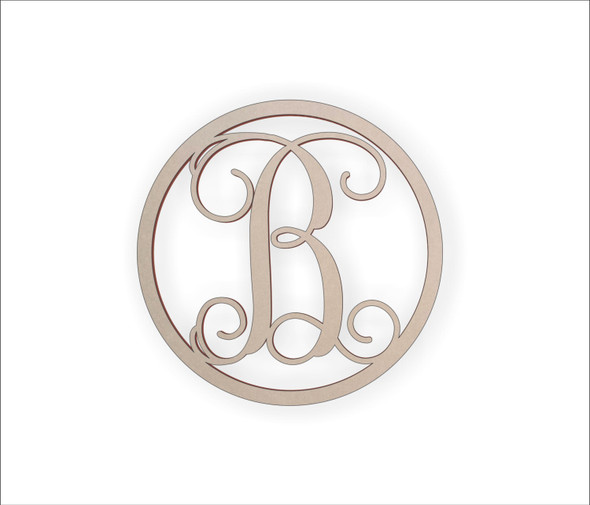 Wooden Monogram Letter 'B'Perfect for Crafts, DIY, Weddings