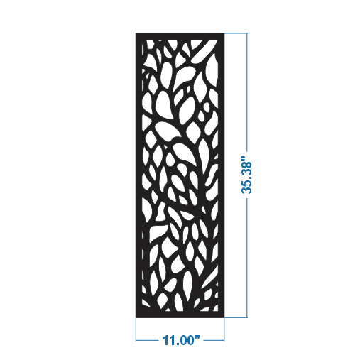 1/4in MDF Panel Style 72 35-3/8 x 11 qty2 panels