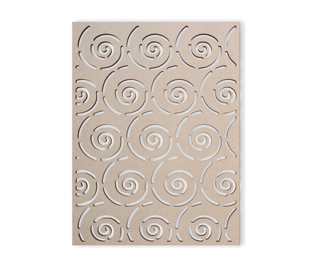 Wood Swirl Lattice: Mandala Wall Art & Decor