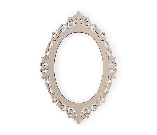 Wooden Oval Frame - Cutout, Decorative Frame, Home Decor