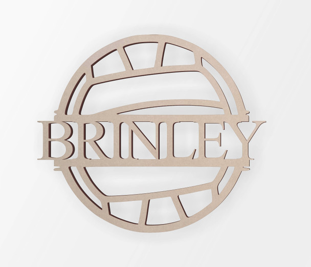 Custom Volleyball Family Name Sign - Wooden Cutout, Home Decor