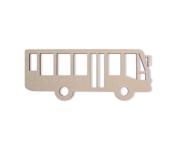 City Bus Wooden Shape - Cutout, Wall Art, Home Decor