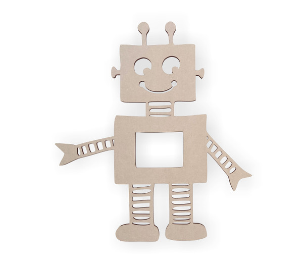 Wooden Robot Sign - Kids Room Decor - Wall Art