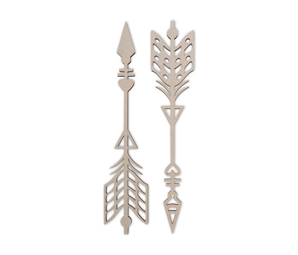 "Wooden Tribal Arrows" - Wooden Cutout, Wall Art, Home Decor