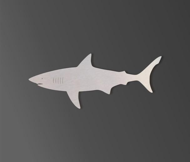 Metal Wall Art Metal Shark Shape - Shark Cutout for Boys Room Decor