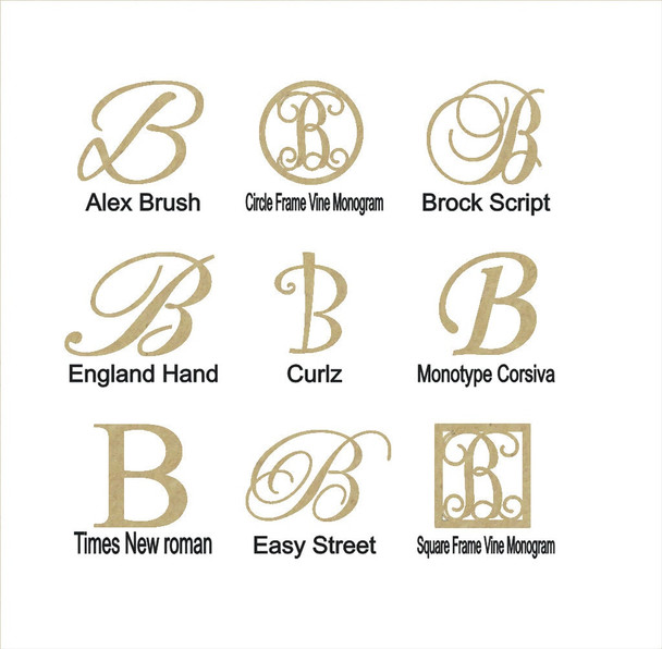 Wooden Wedding Cake Topper - Letter "B" | Perfect for Birthdays Too