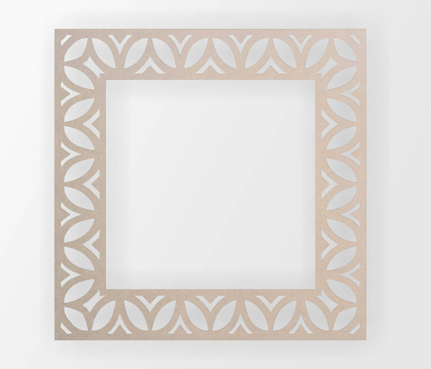 Wooden Decorative Box Frame: Wooden Cut Out for Wall Art and Home Decor