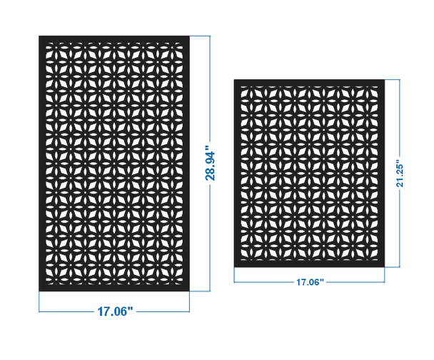 4 metal panels style 36