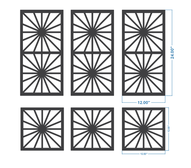 12x12 and 12 x24 1/2 inch thick MDF qty 3 of each