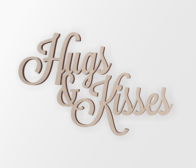 Add a Touch of Sweetness with Hugs & Kisses Wall Hanging Cutout