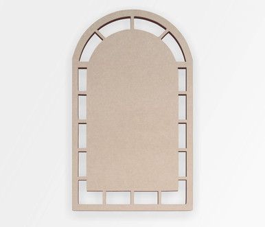 Elevate Your Home Decor with a Wooden Shape Window Panel Mat
