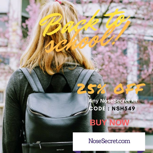 BACK TO SCHOOL -25% OFF any NoseSecret kit 