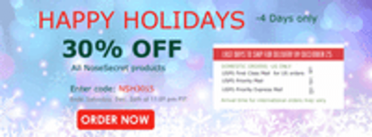 HAPPY HOLIDAYS!  30% OFF 