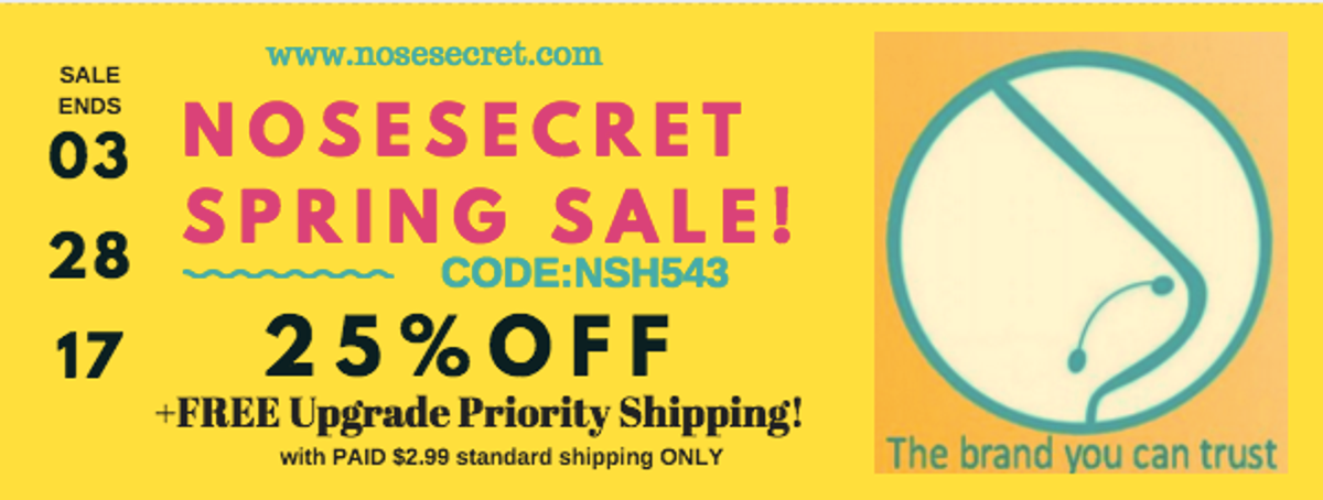 Nosesecret Spring Sale! Don't Miss Out!