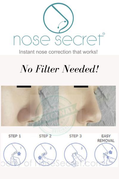 NoseSecret instructions step by step plust before and after picture